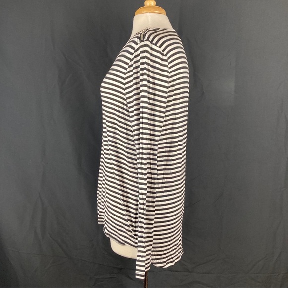 Michael by Michael Kors womens striped criss cross blouse - Picture 5 of 10